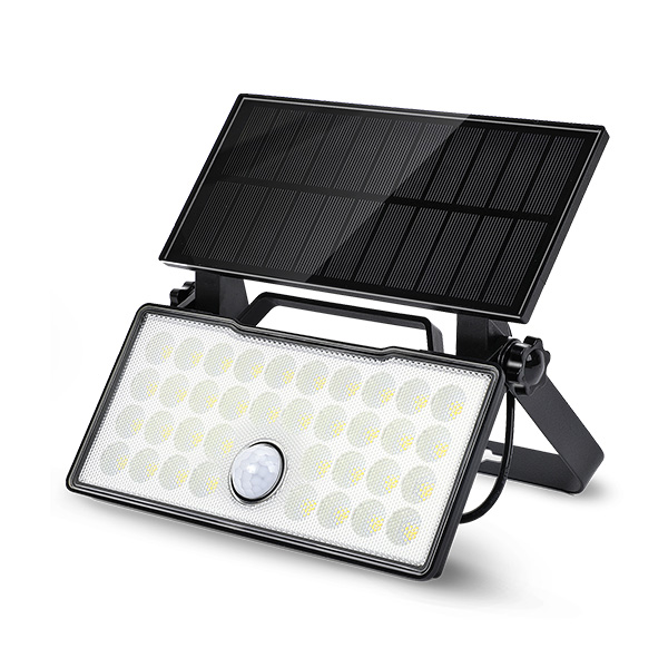 Solcelled projektør 10W IP65 inkl. batteri og sensor