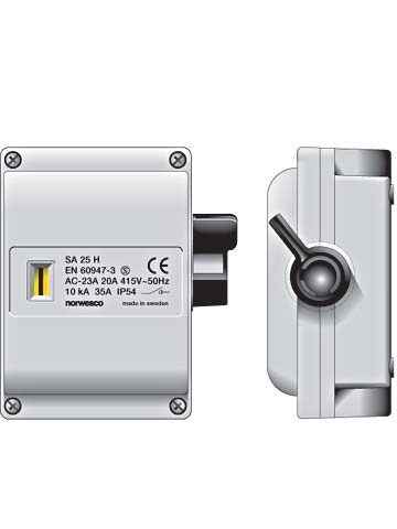 SA425 isolating switch 4p 25A/415V M25 gray IP54