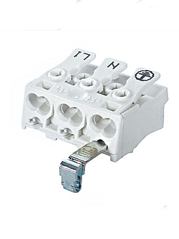 SLK 3/3 connector 0.5-2.5mm2 3p+E-SCHR PC opd. N-E-L
