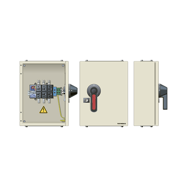 ESWM4 isolating switch 3p+hc. 100A/415V FL21 gray IP65 - Image 2