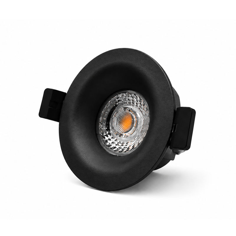 Camini led spotlight 8W Ø82mm 2,700K black dimmable incl. driver