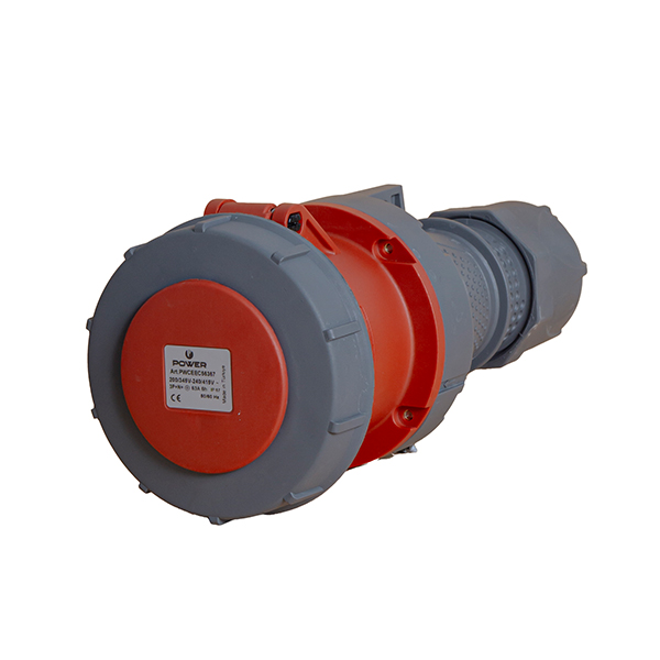 CEE mating plug 5-pole 63A IP67 red