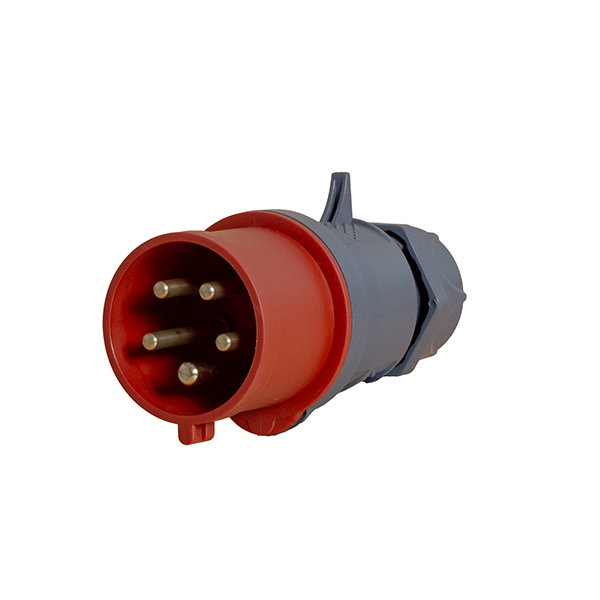 CEE plug 5-pole 32A IP44 red