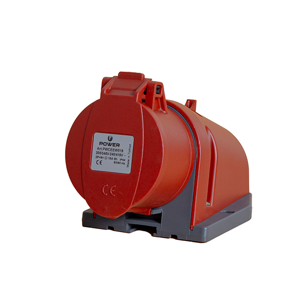 CEE surface-mounted socket outlet 5-pole 16A IP44 red