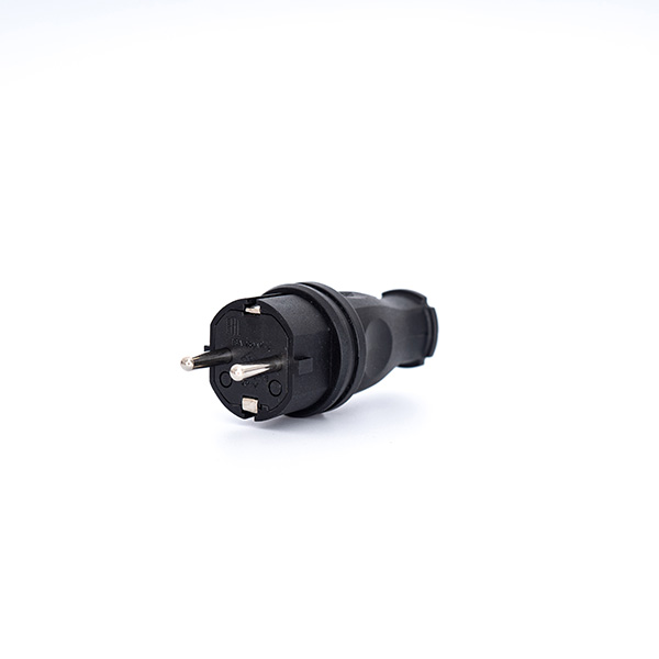 Power Solid stik 16A TPE kantjording IP44 sort