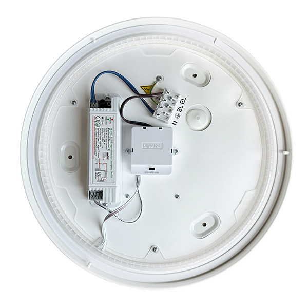 Deckenleuchte led 18W Ø360mm 3.000/4.000/5.700K IP64 mit Notbeleuchtung – Bild 2