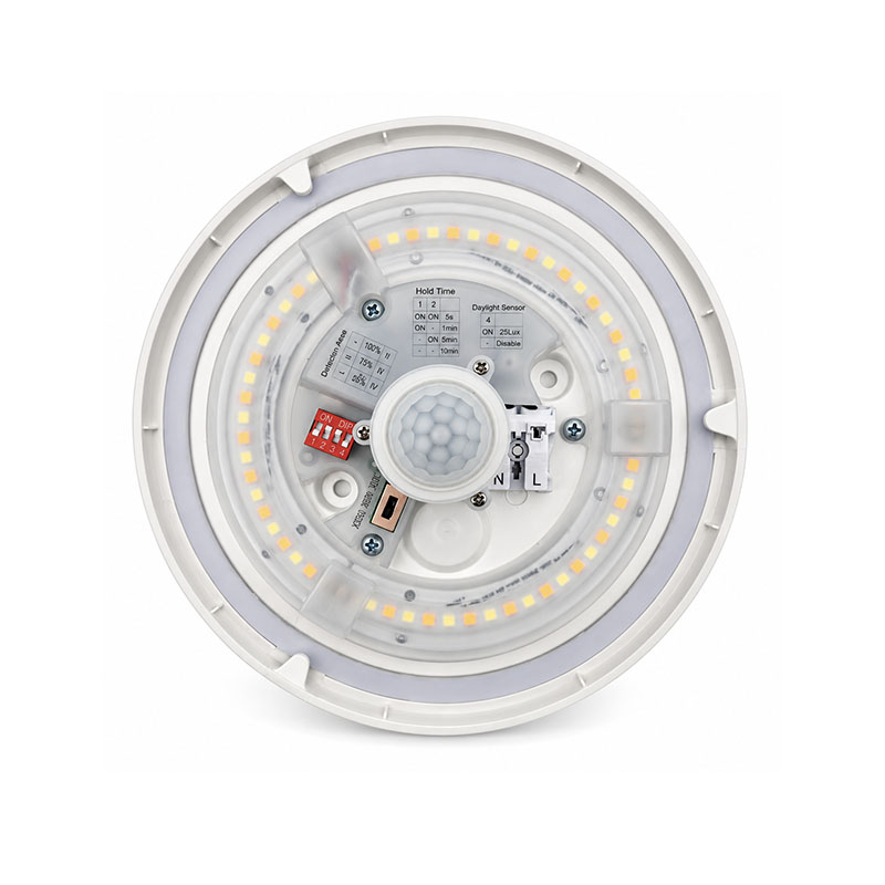LED ceiling light 8W Ø180mm 3,000/4,000/5,700K IP44 with PIR sensor - Image 3