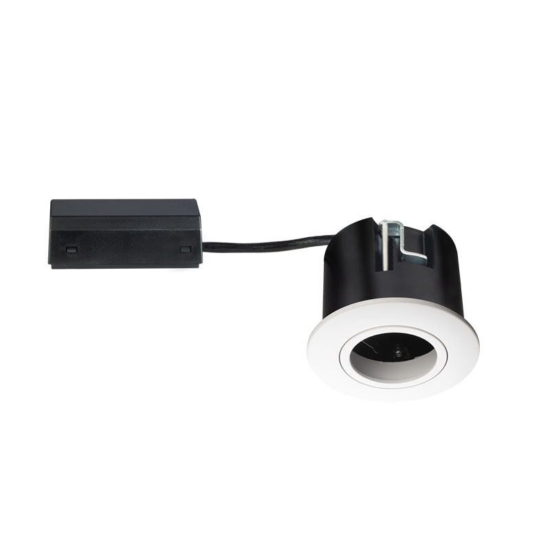 MR16 frame, 87.5 mm round, white (RAL 9010), IP20, with junction box (GU10 not included)