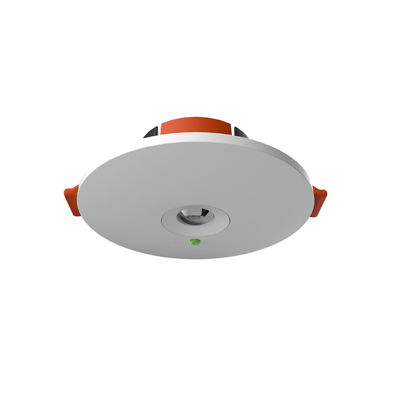 Noodverlichting led downlight Ø85mm >3 uur LiFePO4 4.300mAh 6.500K wit DALI2 incl. batterij