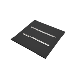 Orion-panel 28W (595x595x30mm) 4.000K UGR<19 sort ex. driver bulk