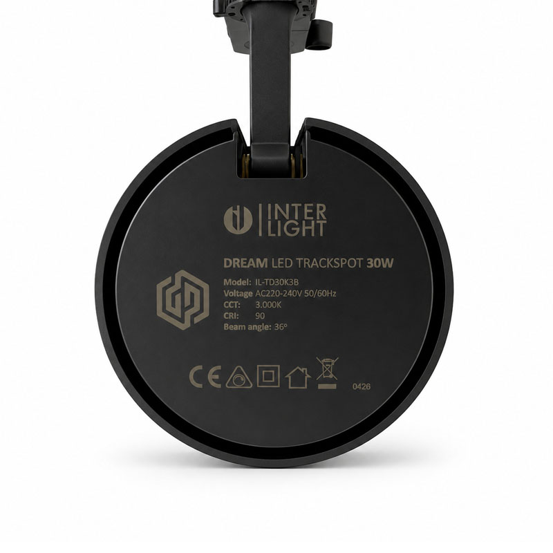 Dream+ led track spot 30W 36° 4,000K CRI90 sort - Billede 2