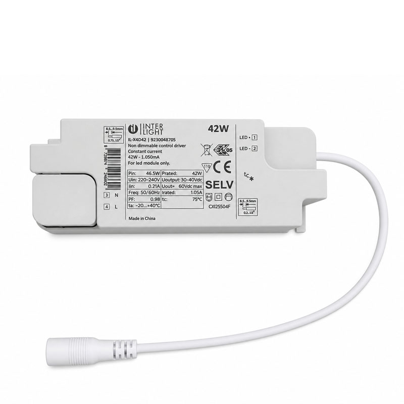 Driver led 42W 1,050mA/230V not dimmable