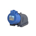 CEE quick connect surface-mounted socket outlet 3-pole 16A IP44 blue