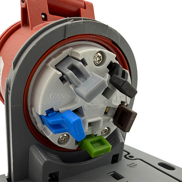 CEE quick connect surface-mounted socket outlet 5-pole 16A IP44 red - Image 5