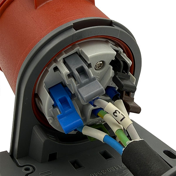 CEE quick connect surface-mounted socket outlet 5-pole 16A IP44 red - Image 6