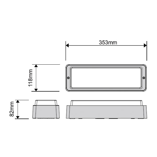 Næste indlæg led 5,5/7/8,5/10W 3.000/3.500/4.000K 354x118x88mm hvid med nødmodul og sensor - Billede 4