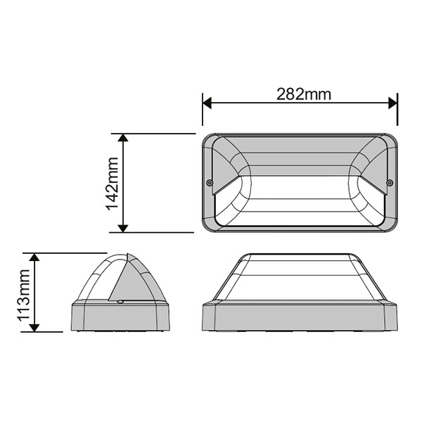 Next Entry led 5.5/7/8.5/10W 3,000/3,500/4,000K 282x142x113mm black with sensor - Image 4